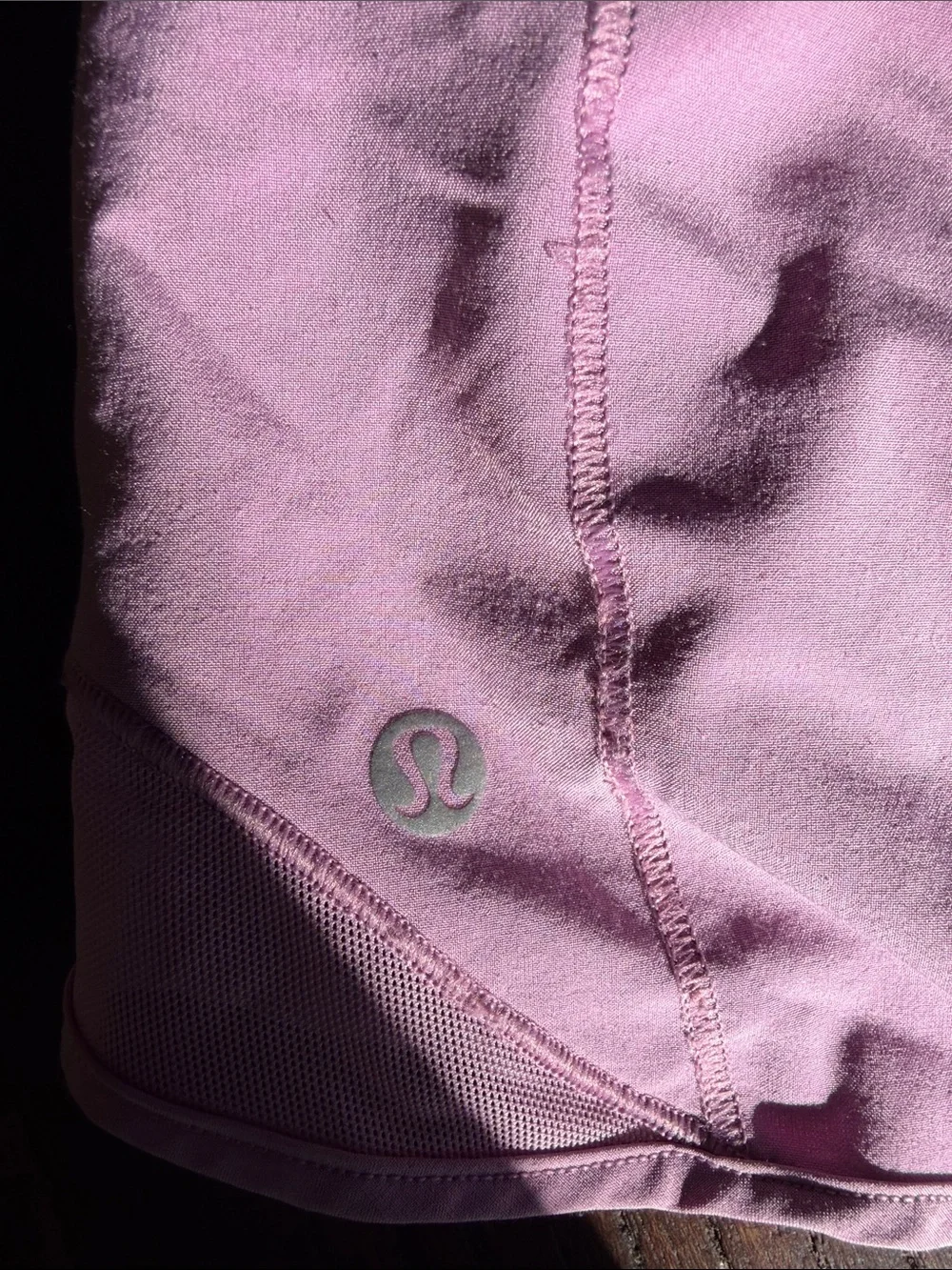 lululemon athletica Lavender Athletic Shorts with Elastic Waistband